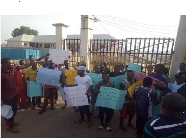 protest in Police station